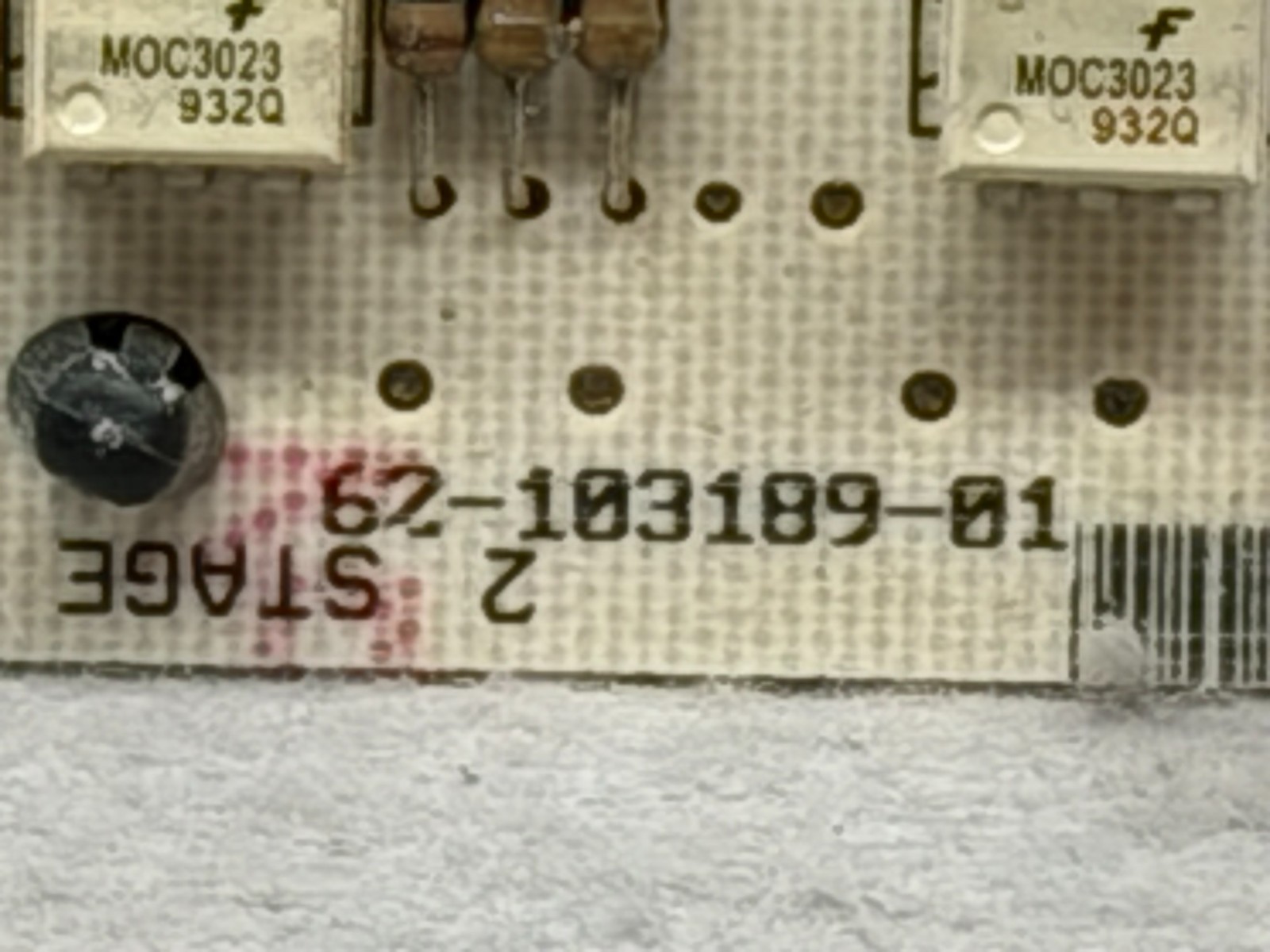 Protech Furnace 2 Stage Control Board, 62-103189-01 1095-83-206A, Used