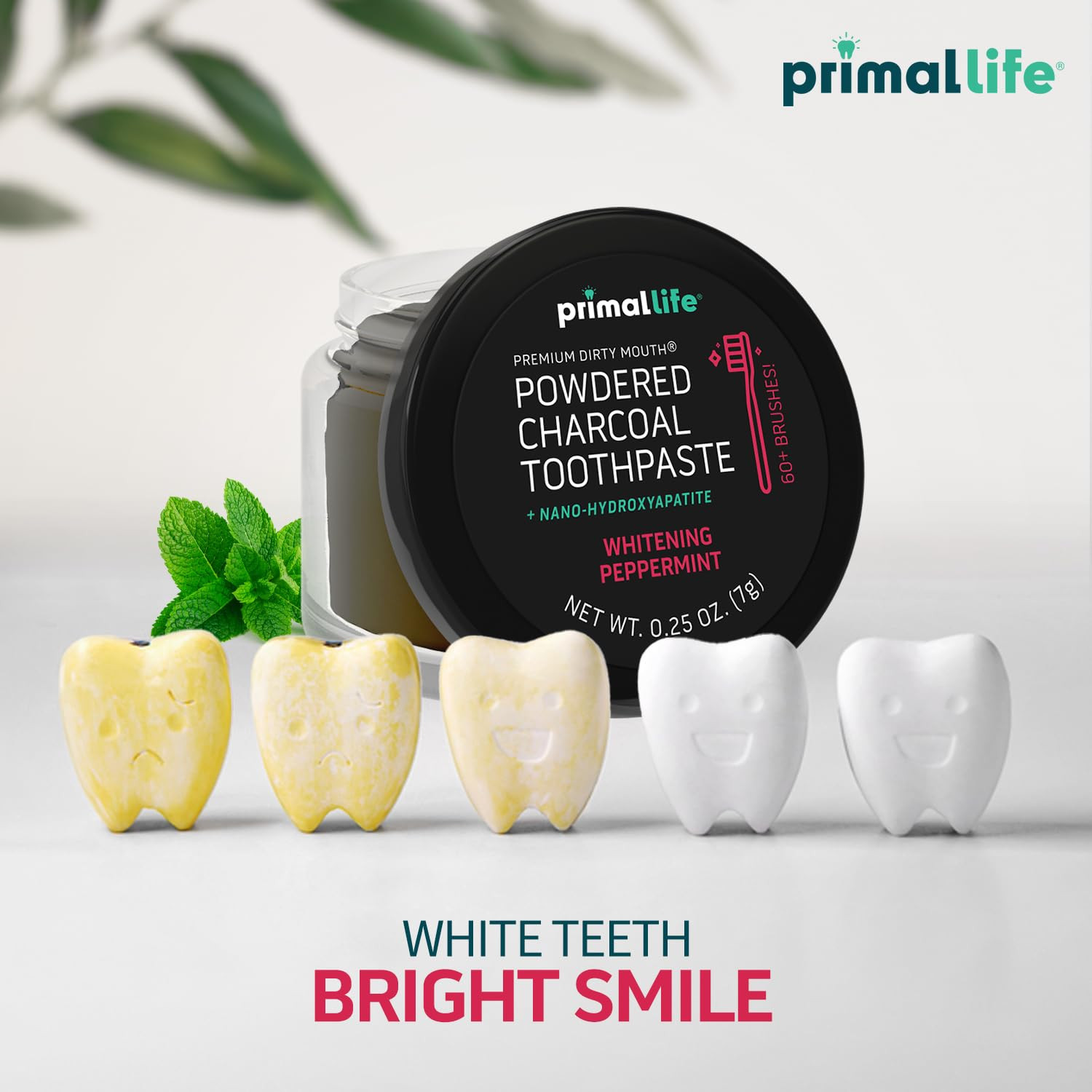 -Dirty Mouth Toothpowder, Activated Charcoal Tooth Cleaning Powder, Essential Oi