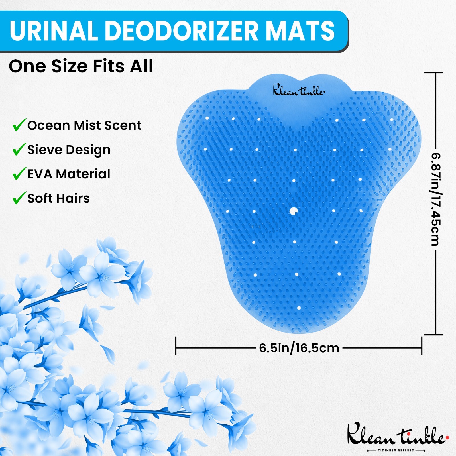 3 – 50 Scented Bathroom Urinal Screens Deodorizing Anti-Splash Fresheners Mats
