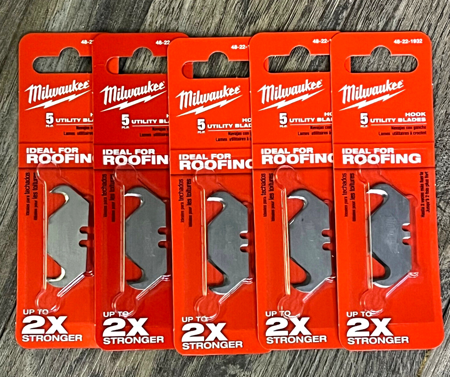 Milwaukee 48-22-1932 Hook replacement blade (5 in pack) 5 Packs – 25 Blades