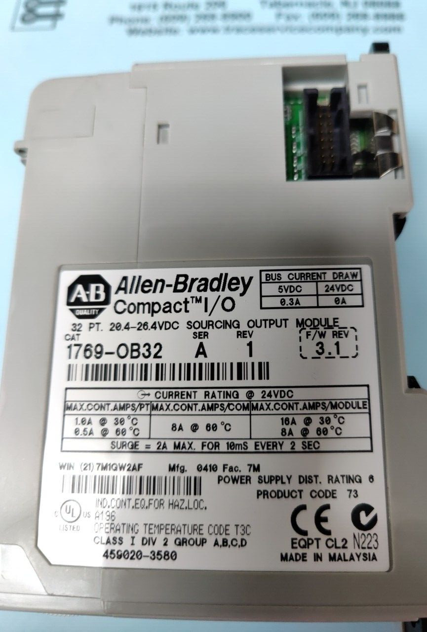 Allen Bradley Compact I/O Sourcing Output Module 1769-OB32
