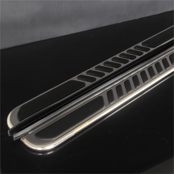 2Pcs Aluminum Running Boards Side Steps with Brackets for Jeep Compass 2017-2025