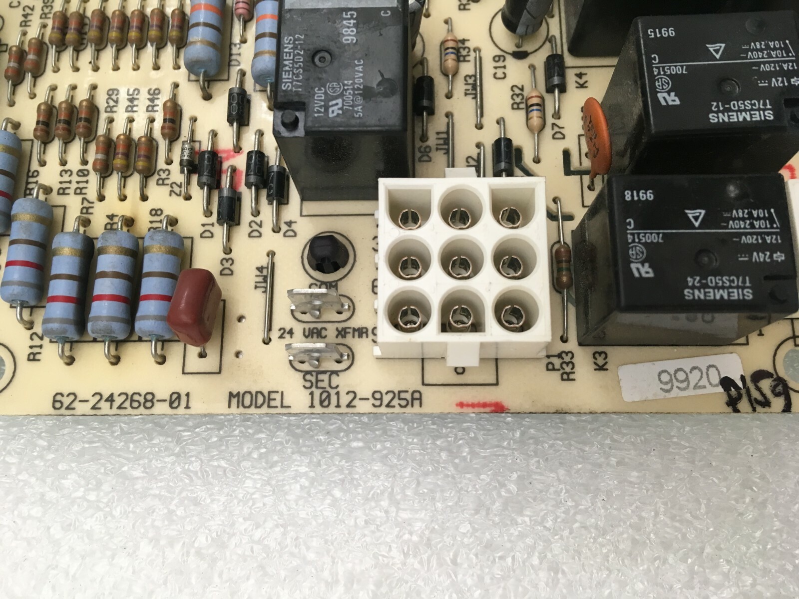 Rheem Ruud 62-24268-01 Circuit Board 1012-925A used #P160