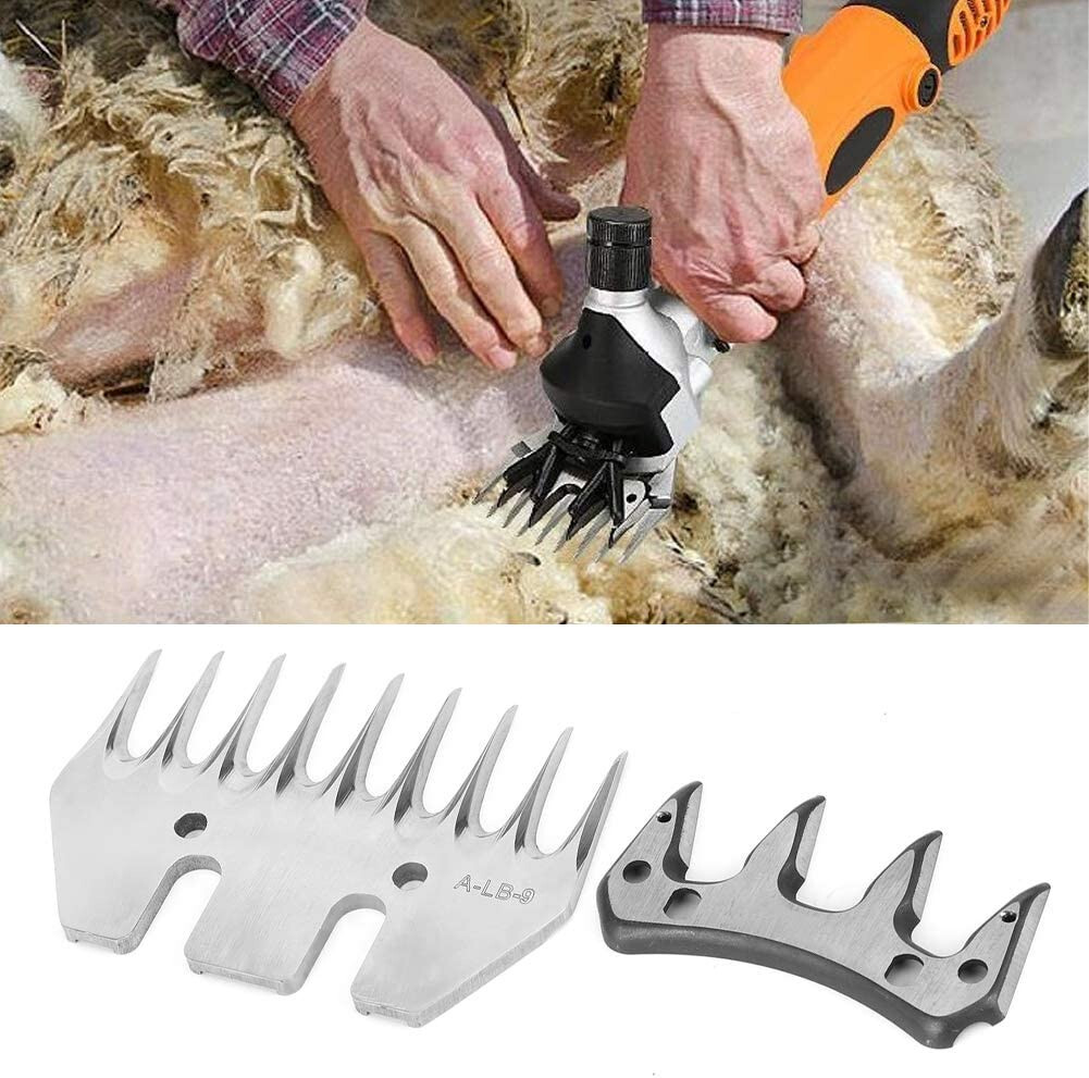 Sheep Shears Straight 9T Tooth Comb Sheep Clippers Blades Stainless Steel