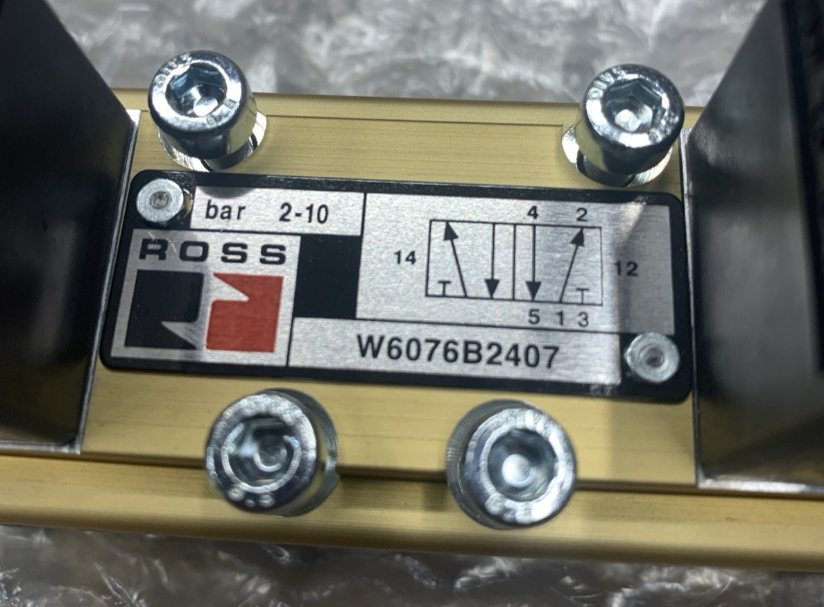 ROSS W6076B2407W SOLENOID VALVE 24 VDC