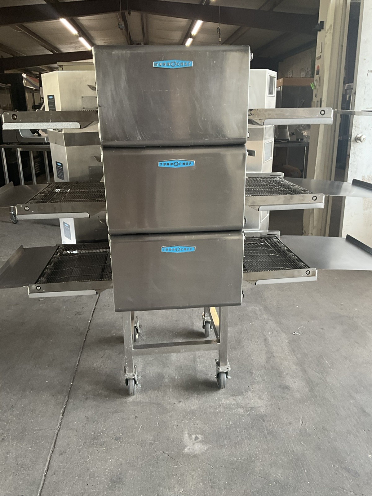 2025 TurboChef HHC2020 High Speed Conveyor Triple Stack Pizza Oven with stand