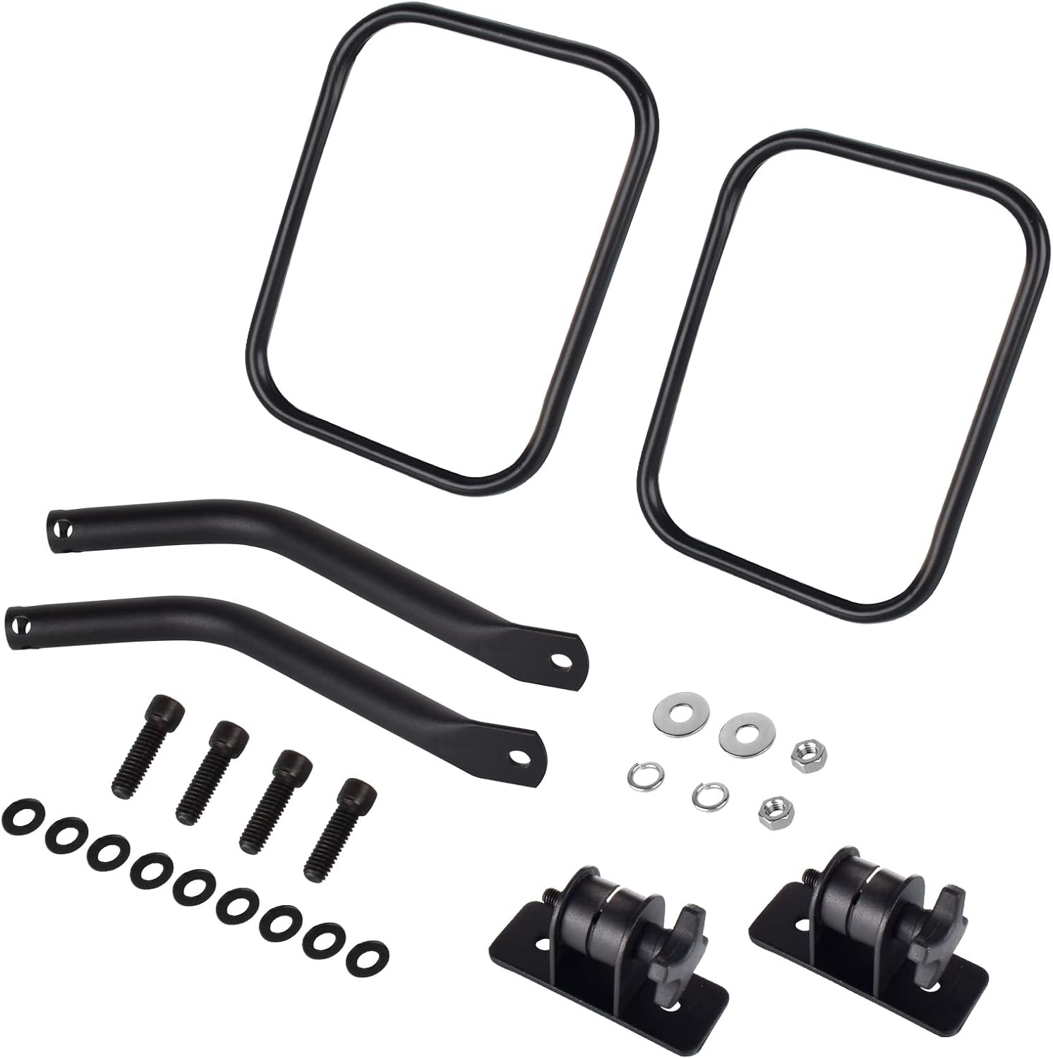 Upgraded Mirrors Doors off Compatible with Wrangler, Anti-Shake Side Rearview Mi