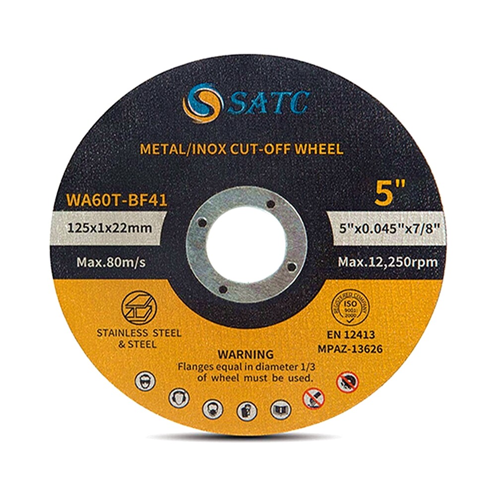 50 Pack 5 inch Cut Off Wheels Angle Grinder Cutting Disc Metal & Stainless Steel