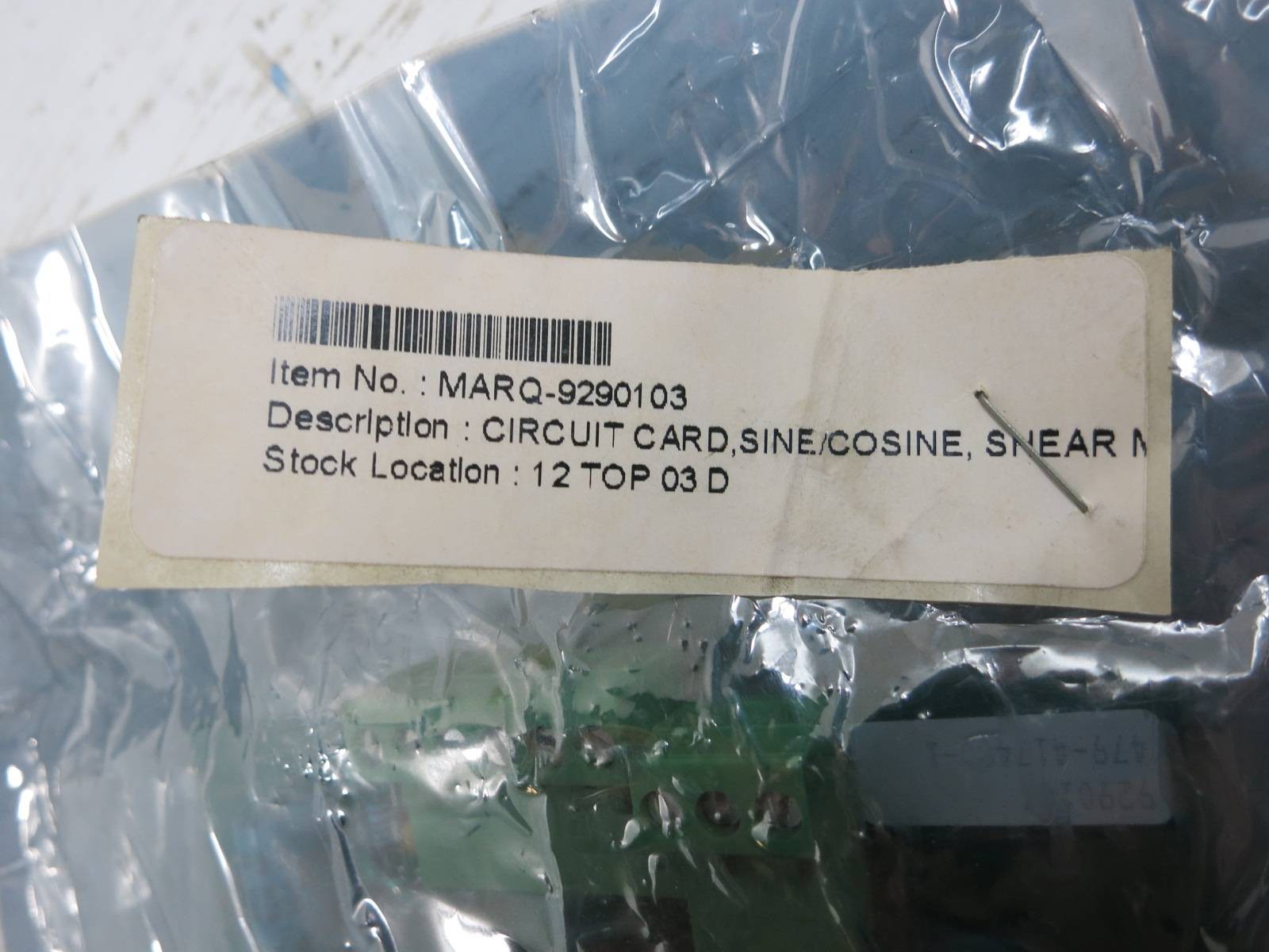 New Marquip 9290103 Sine / Cosine Circuit Board Card PLC New in Sealed bag