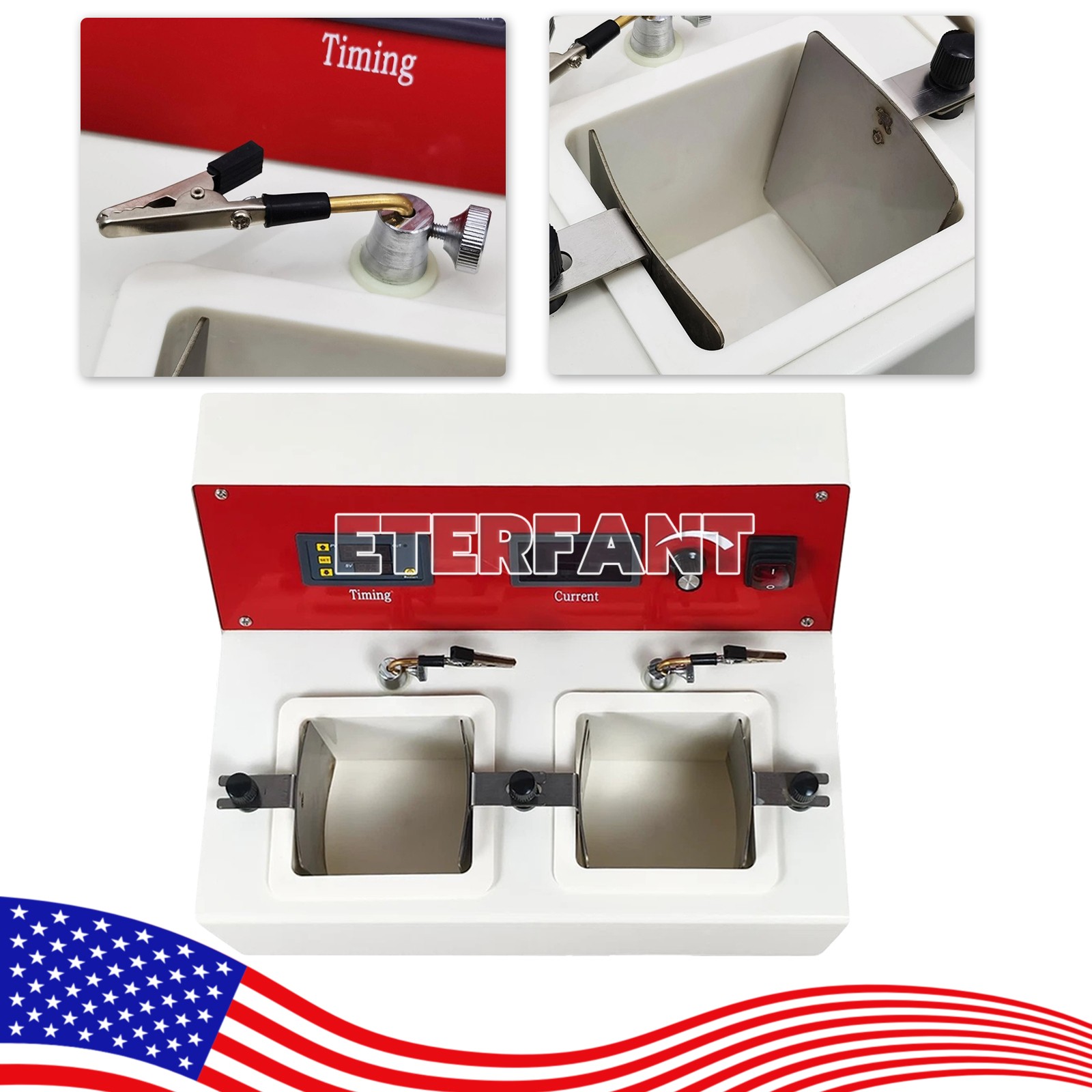 ETERFANT Electrolytic Polishing Machine With 2 Electrolytic Cells Dental Lab