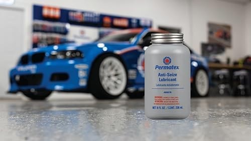 Permatex 80078 Anti-Seize Lubricant with Brush Top Bottle, 8 oz.