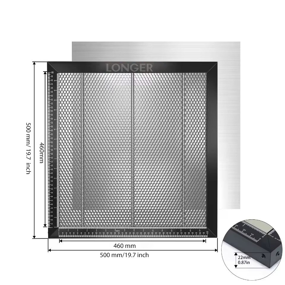 Longer used 19.7*19.7-in Honeycomb Working Table, Essential Laser Engraver Parts