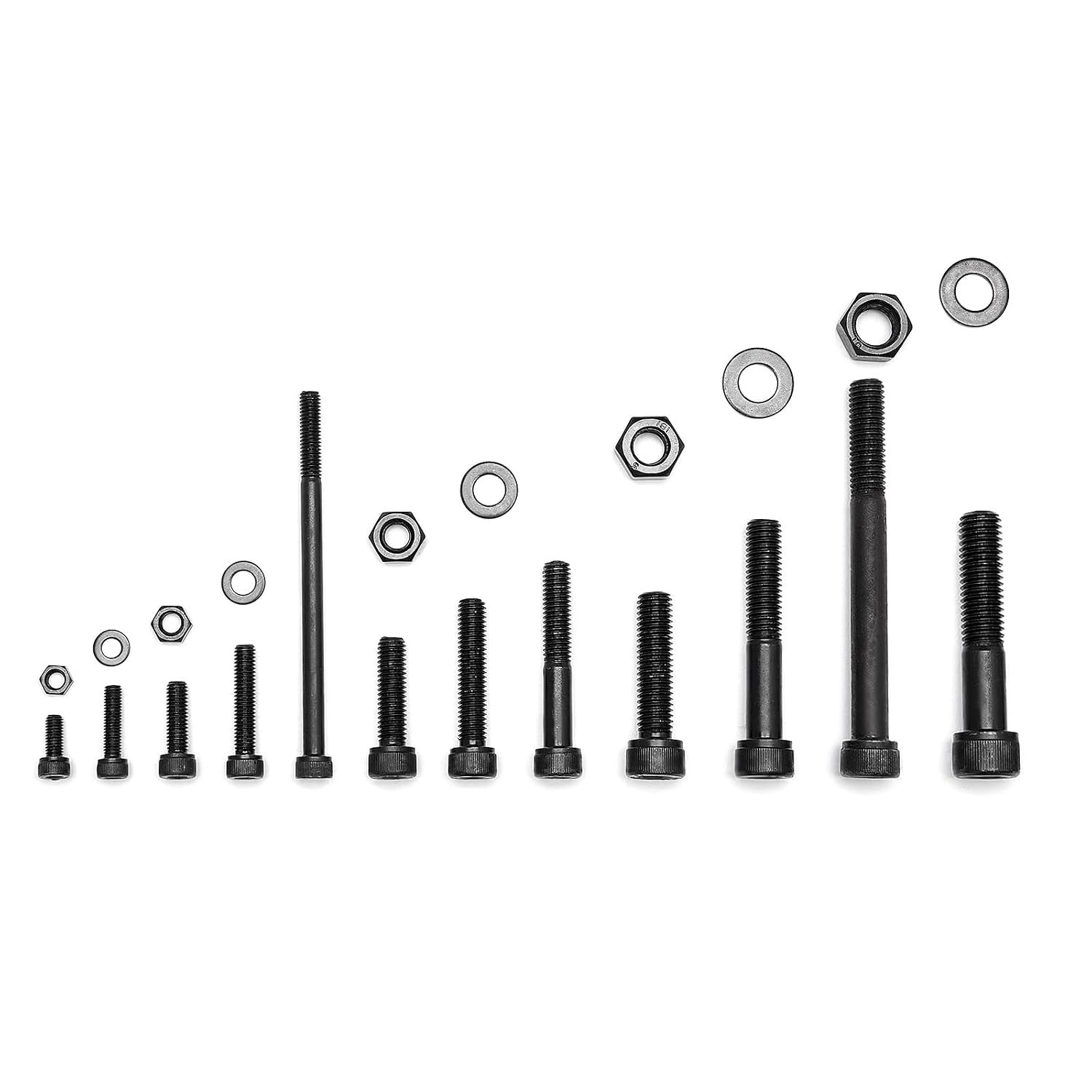 M5 M6 M8 M10 M12 Socket Cap Screws Set 434 Pieces Grade 12.9