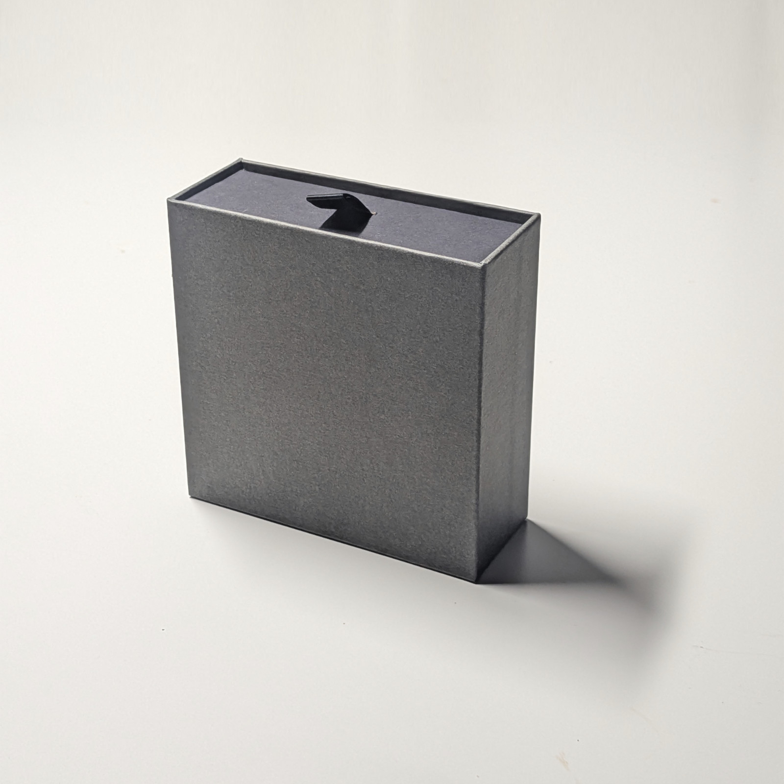 Sliding Drawer Gift Box Ribbon Pull Dark Grey Packaging 190 boxes