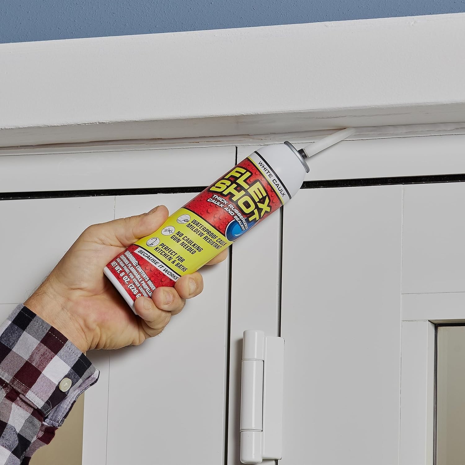 Flexible Adhesive Sealant, 8oz Waterproof Caulk for Indoor and Outdoor Use