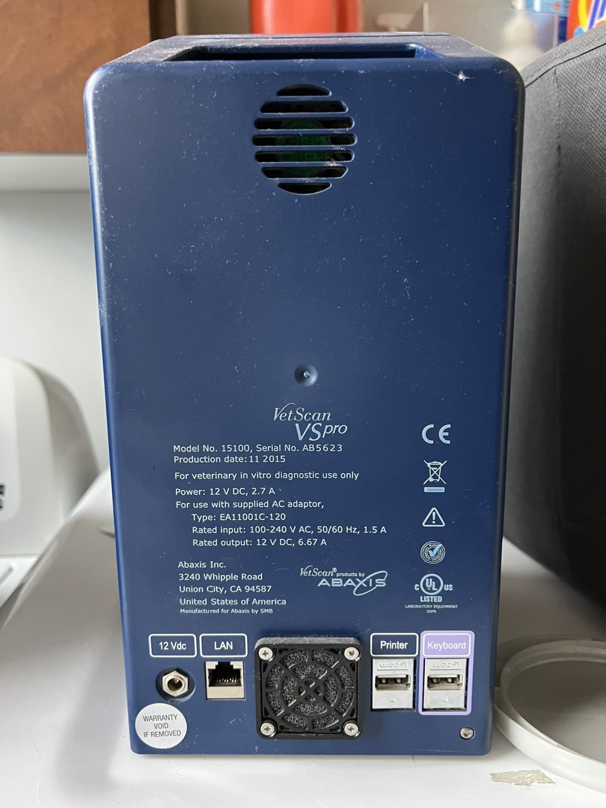 Vetscan VSPro Coagulation Analyzer. Abaxis (now Zoetis)