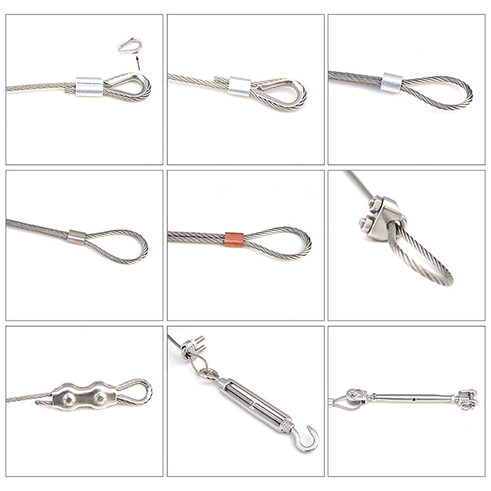 7×7 Stainless Steel Wire Rope Cable 0.3mm-4mm Fine Steel Wire Balustrade Cable