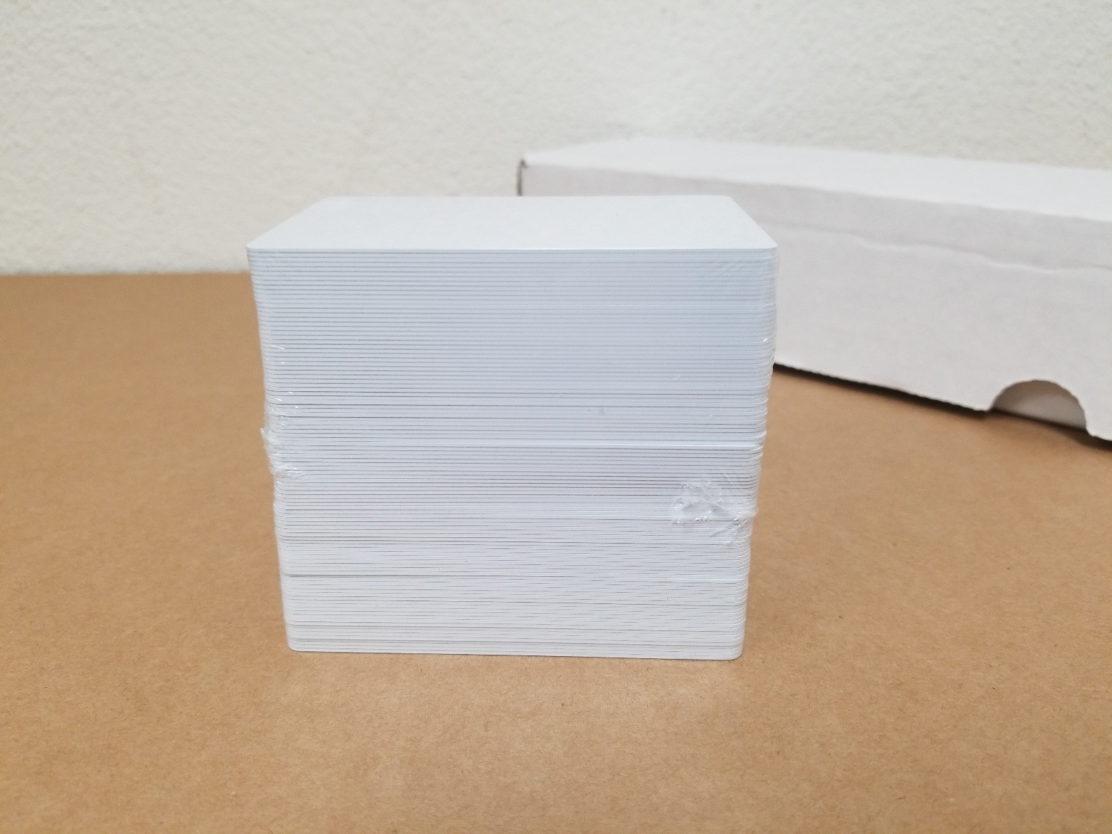 100 Blank White PVC Cards, CR80.30 Mil, High Quality for Color and UV Printing