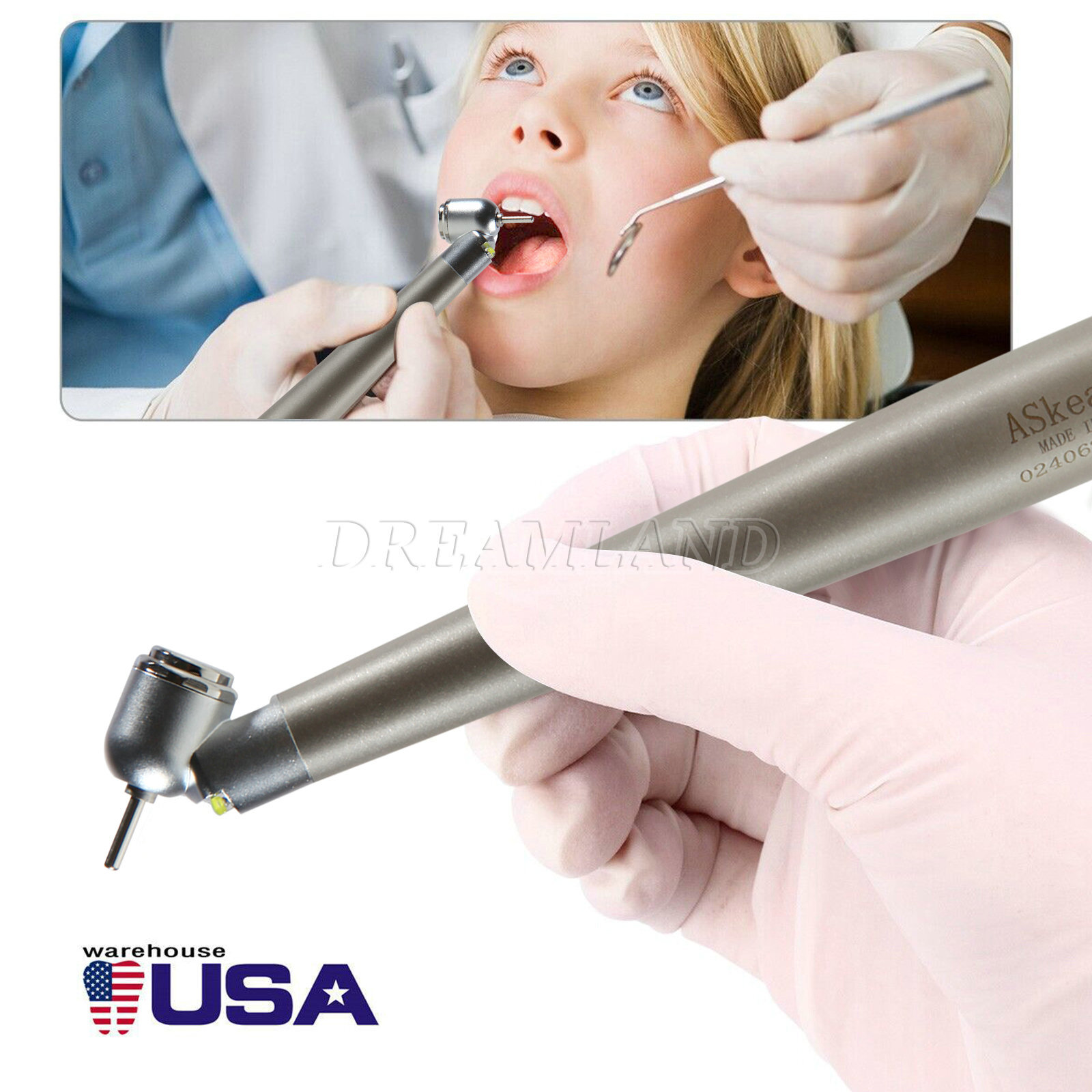 45° Surgical NSK PANA MAX Style Dental Pieza de mano alta velocidad 2Hole Borden