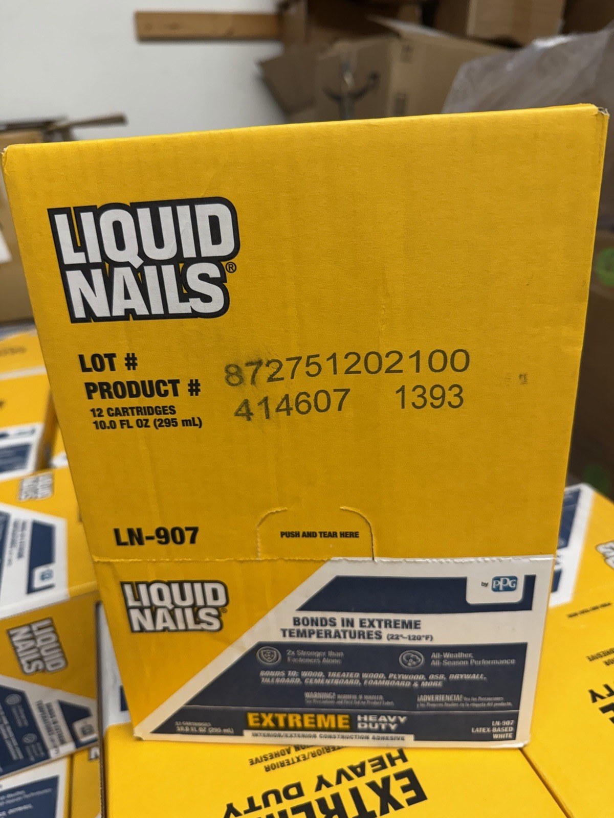 Liquid Nails Ln-907 Extreme Heavy Duty Construction Adhesive 10.0 Fl Oz (12 pack