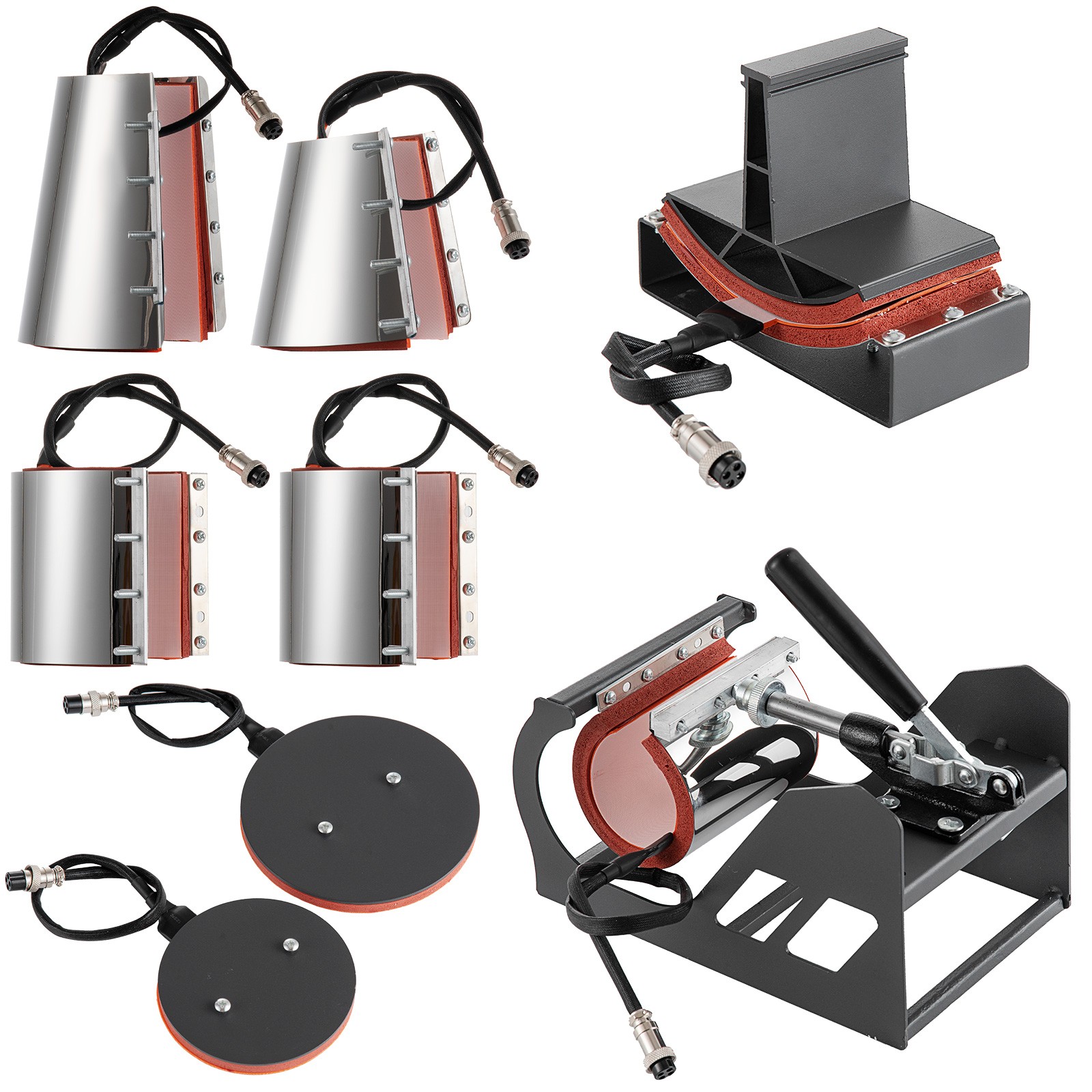 8 IN 1 Combo T-Shirt Heat Press 15″x15″ Transfer Machine Sublimation Swing Away