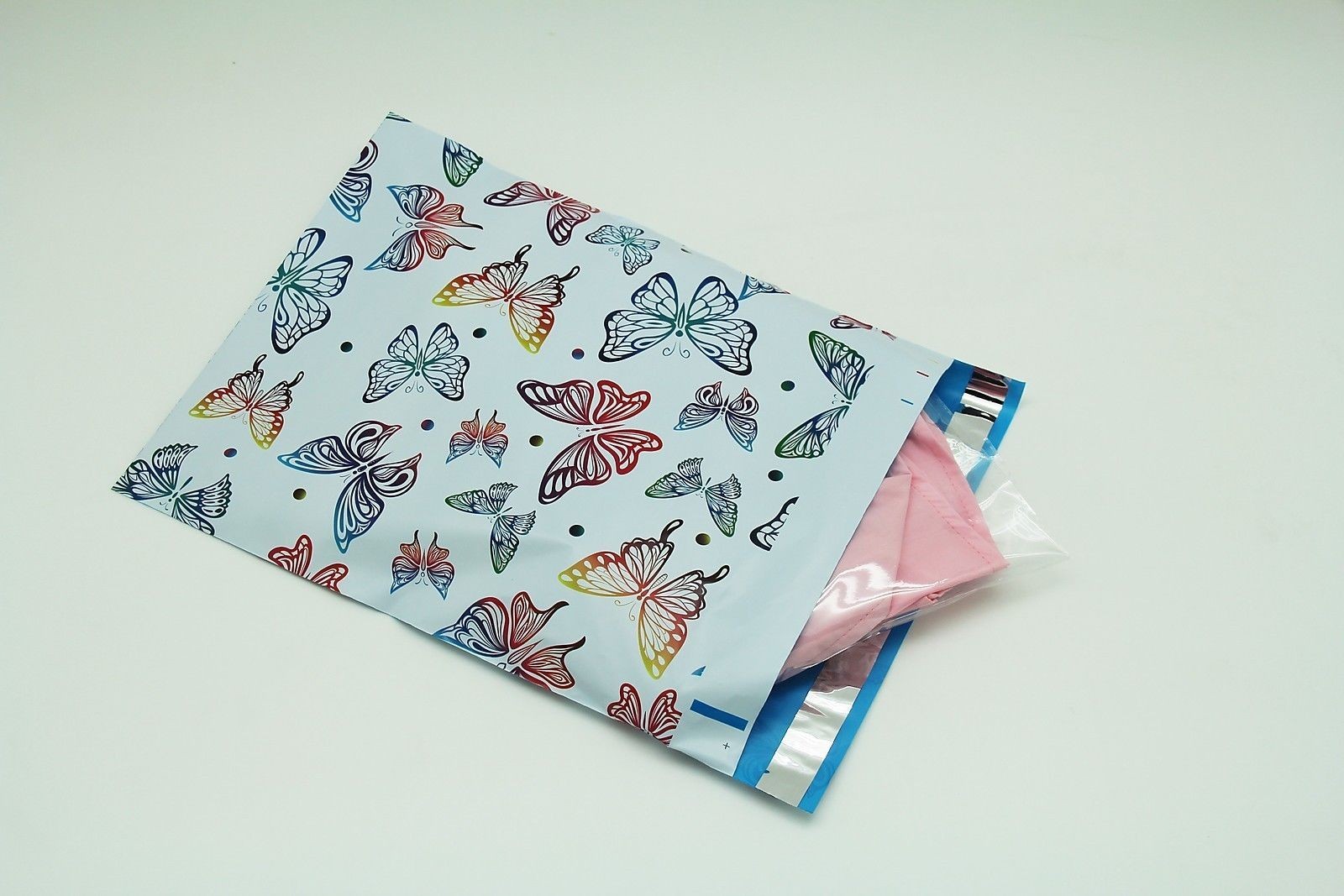 100 12×15.5 Butterfly Designer Poly Mailers Envelopes Boutique Custom Bags