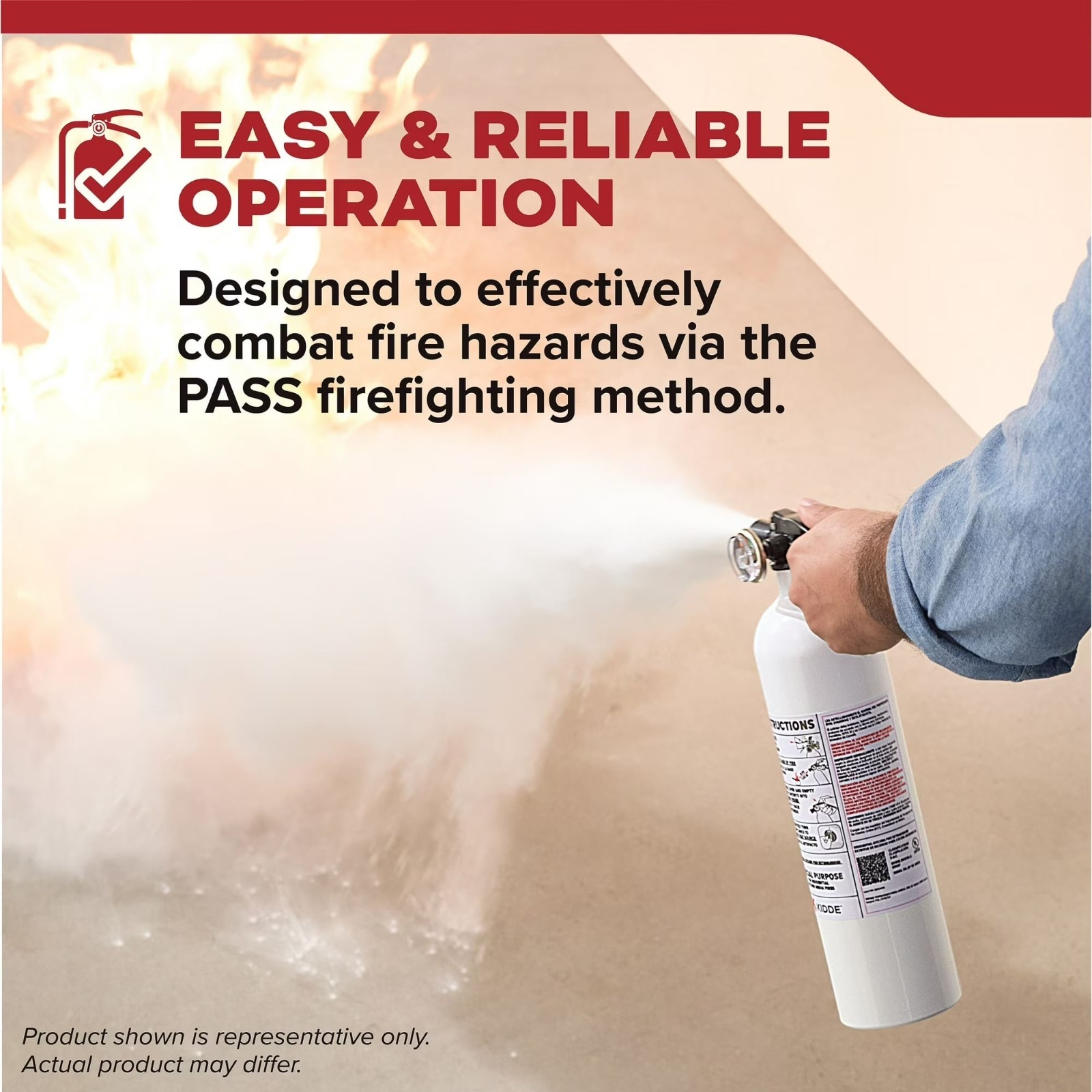 Kidde Fire Extinguisher for Vehicles, Cars, Single Use 5BC