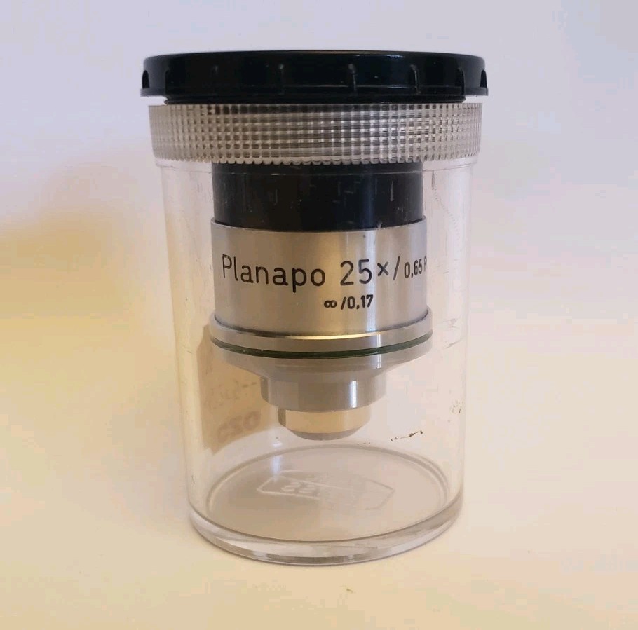 Zeiss Axiomat Microscope Objective POL Planapo 25x/0,65 Excellent !