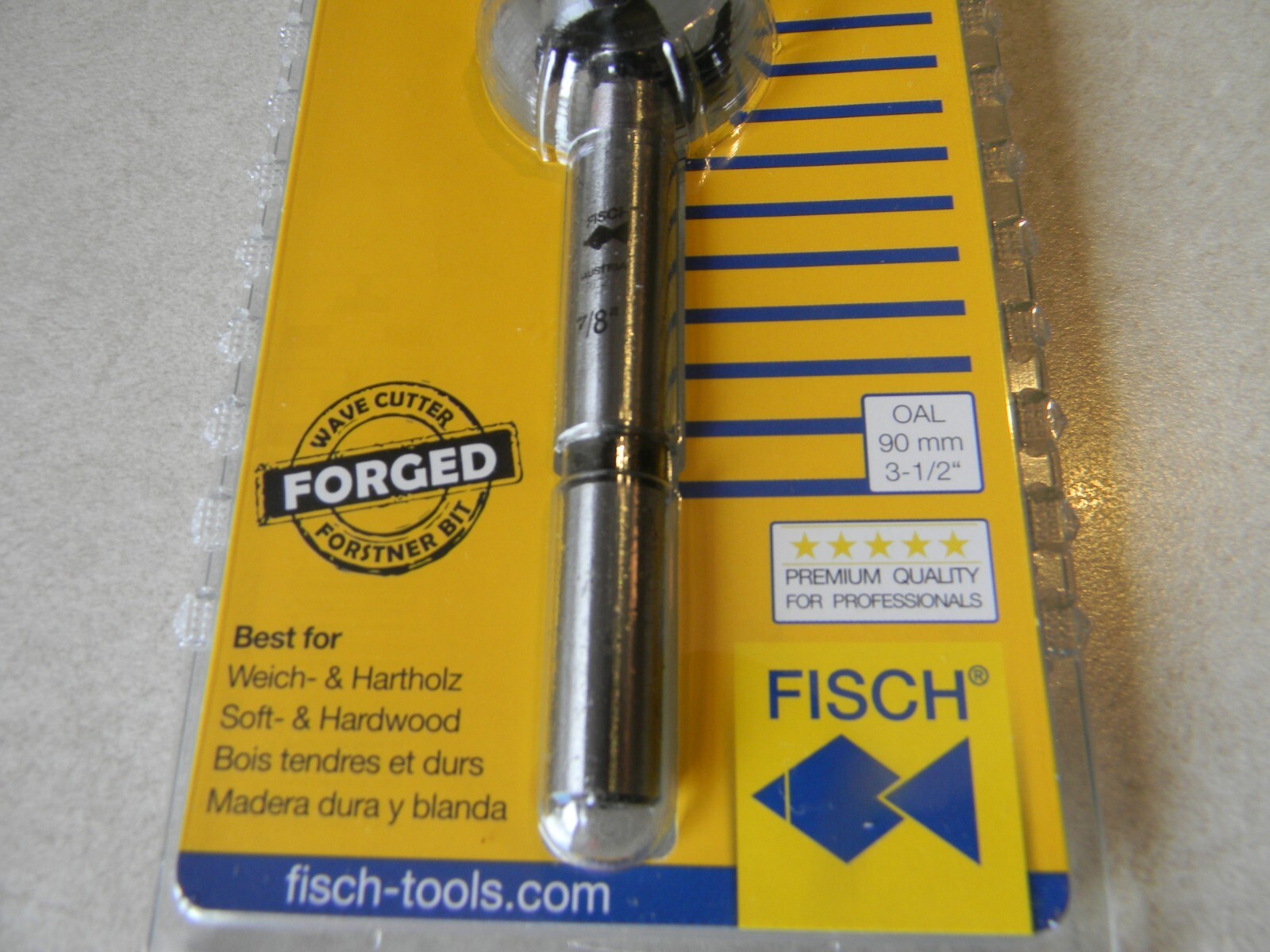 7/8″ Fisch brand forstner bit, Wave Cutter