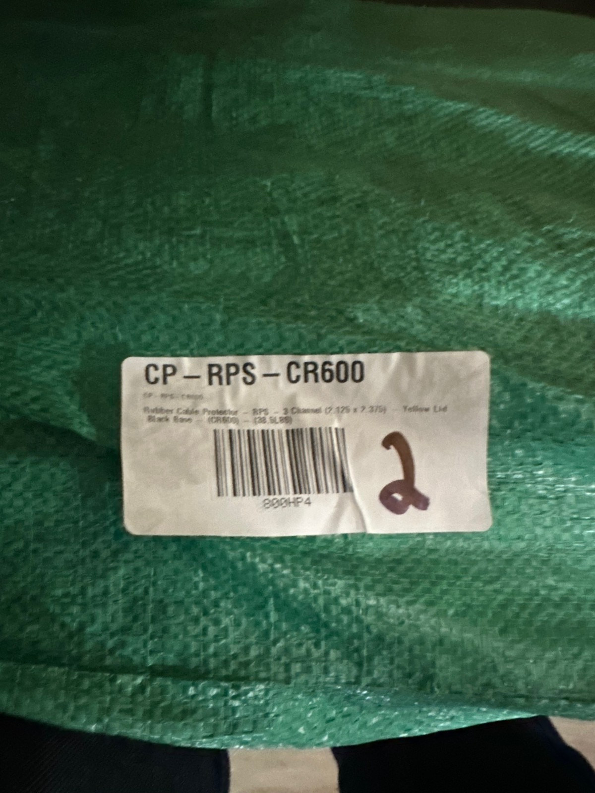 2-Pack Electriduct Heavy Duty Rubber Cable Protectors CR600