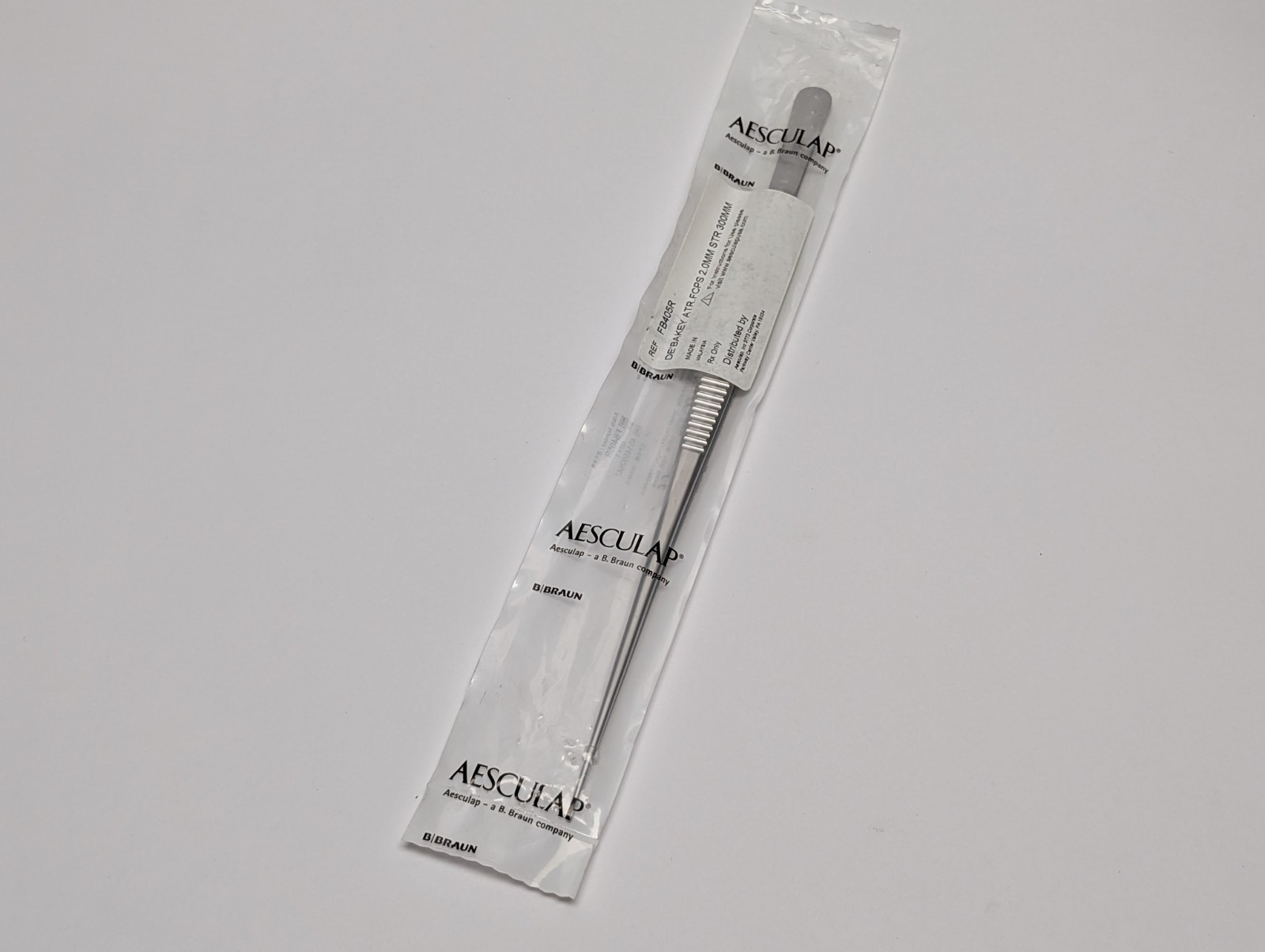 AESCULAP FB405R DeBakey Atraumatic Forceps Made In Malaysia (NEW).