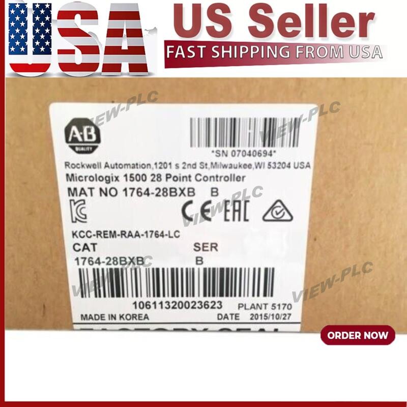 New Sealed AB 1764-28BXB SER B MicroLogix1500 28 Point Controller Allen Bradley
