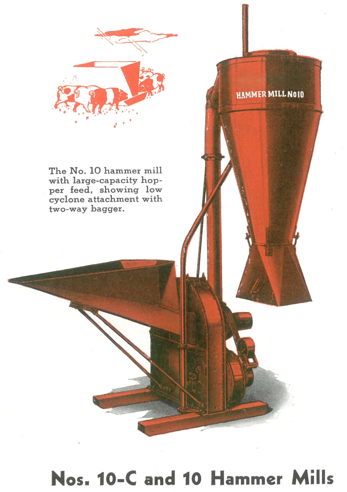 IH Farmall McCormick Belt Driven Hammer Roughage Mills Feed Grinders Brochure