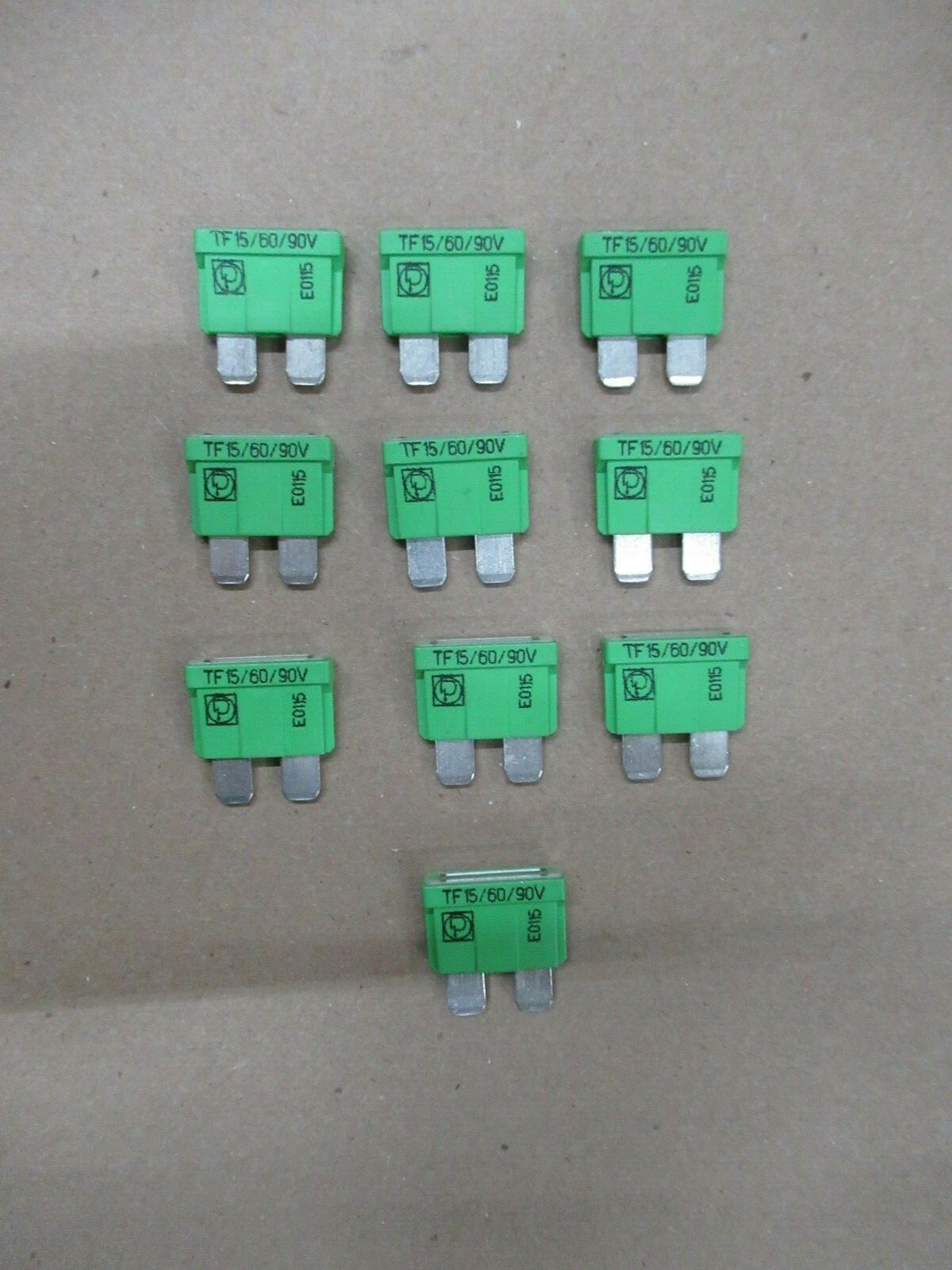LITTELFUSE 162.7049.5152 GREEN FUSE TF15 / 60 / 90V PACK OF 10