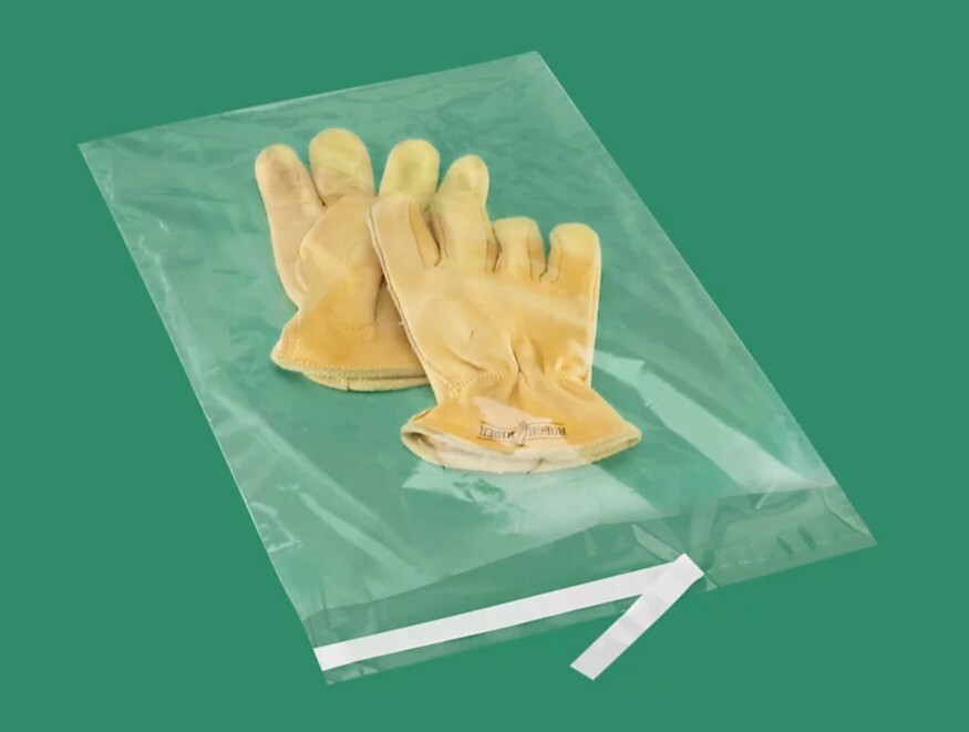 100 Clear 10 x 12 ULINE Resealable Poly Bags – Self-seal adhesive lip – 1.5 Mil