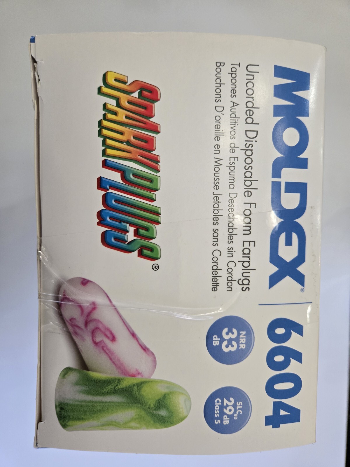 Moldex 6604 SparkPlugs Uncorded Soft Foam Ear Plugs (200 Pair / 1 Box)
