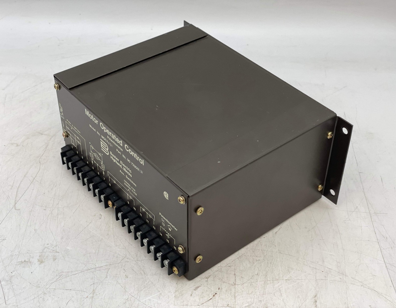 Basler Electric 9072300119 MOC2407 Motor Operated Control Potentiometer (Used)
