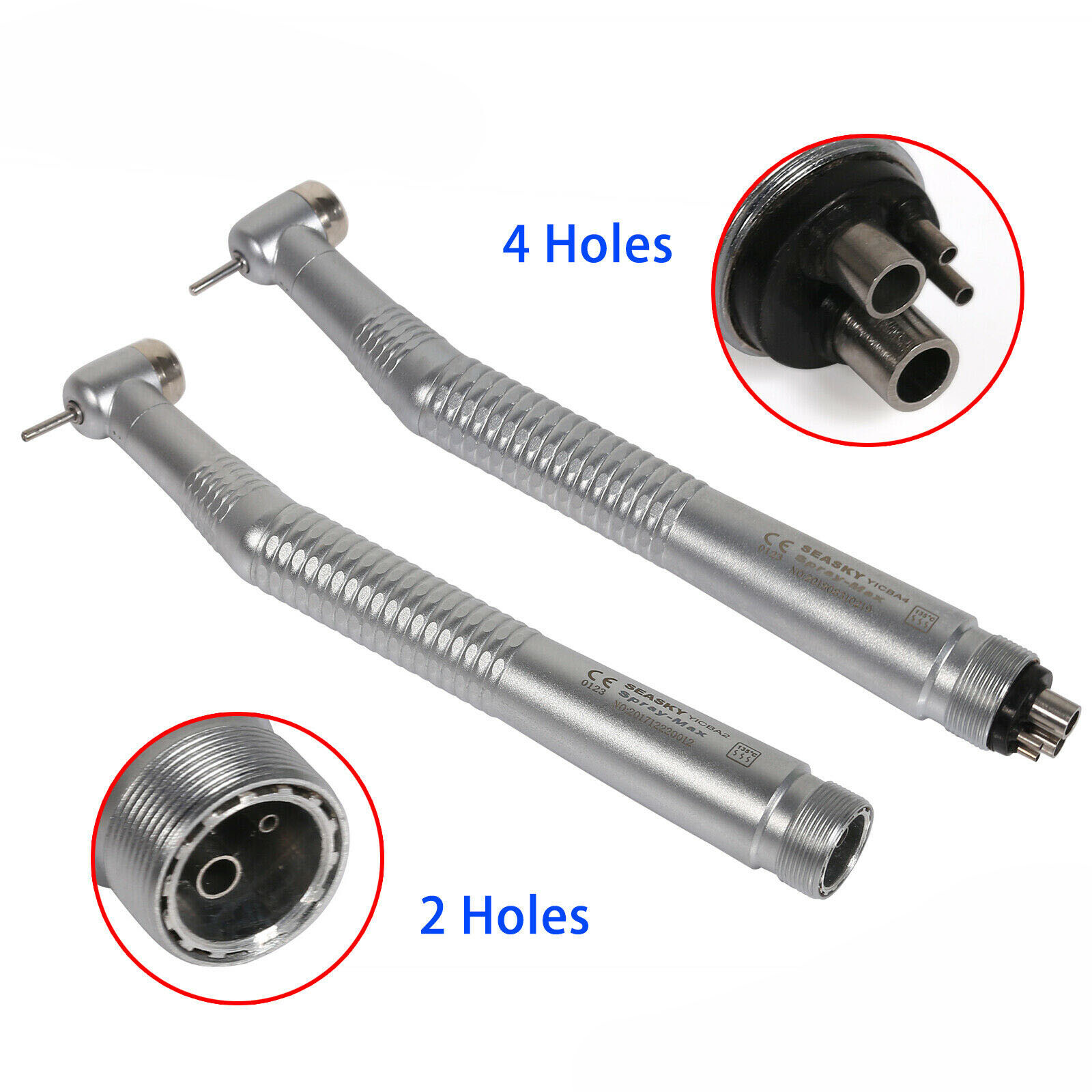 NSK Style Dental Push Button High Speed Turbine Handpiece 2/4Holes Seasky