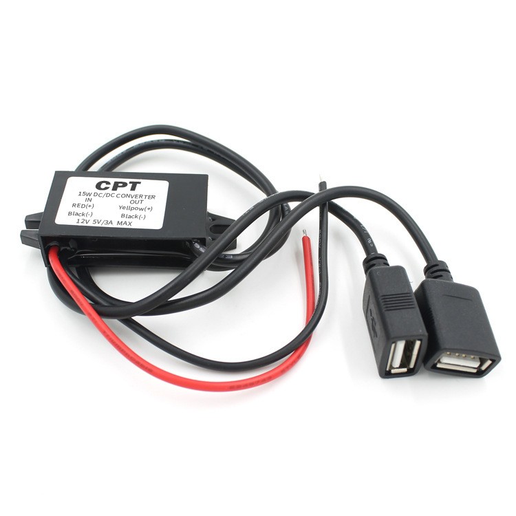 NEW Waterproof DC-DC Converter 12V Step Down to 5V Power Supply Module 3A 15W