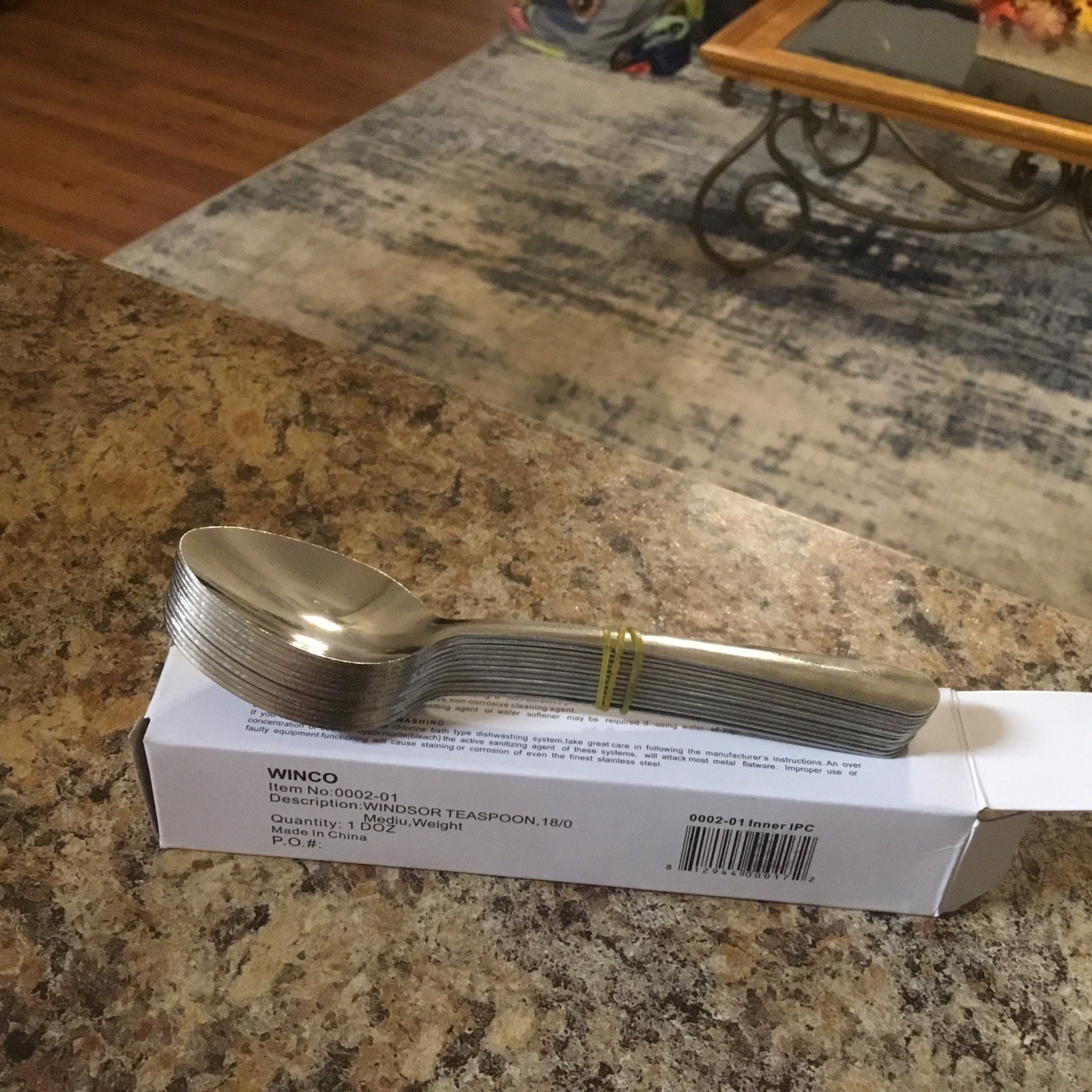 12 Pc New Winco Windsor 18/0 Stainless Steel Teaspoon 5 7/8″ Medium Wt 0002-01