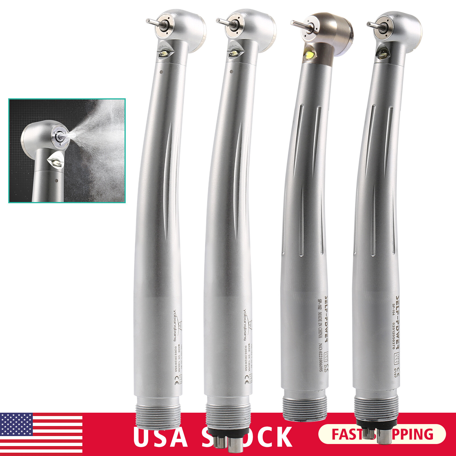 Estilo NSK Dental Pieza mano LED de alta velocidad Pana MAX EK LED 2 & 4Hole PDM