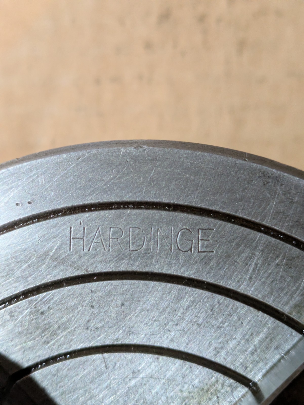 HARDINGE 5″ 4 JAW CHUCK TAPER MOUNT