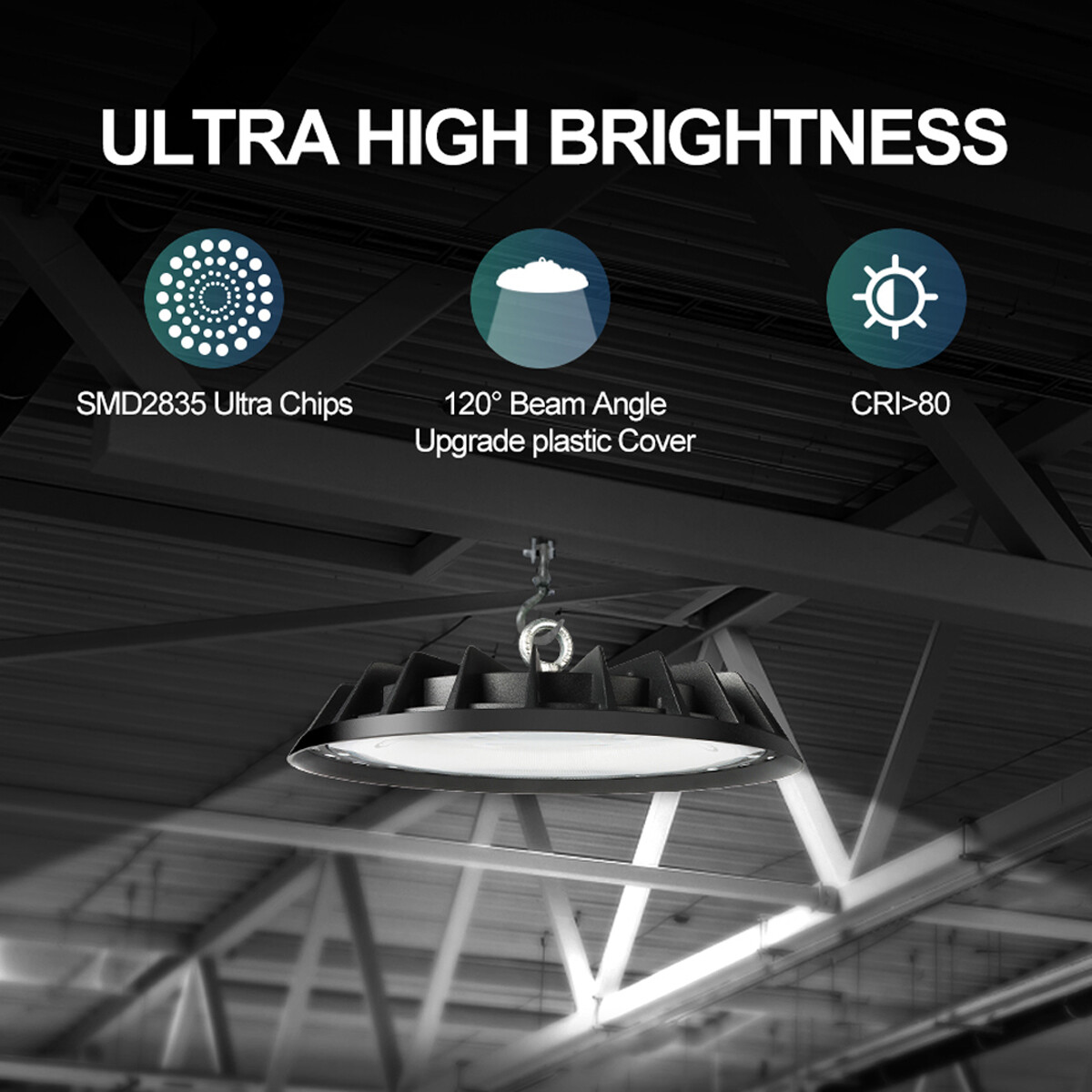 10Pack 200W UFO Led High Bay Light Commercial Industrial Factory Warehouse Light