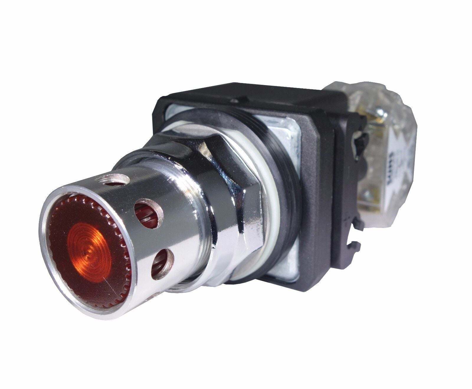 SUNS PBM30-GP-D24E-A-P1 30mm 120V LED Amber Pushbutton 9001K3L35AH13 800T-QAH24A