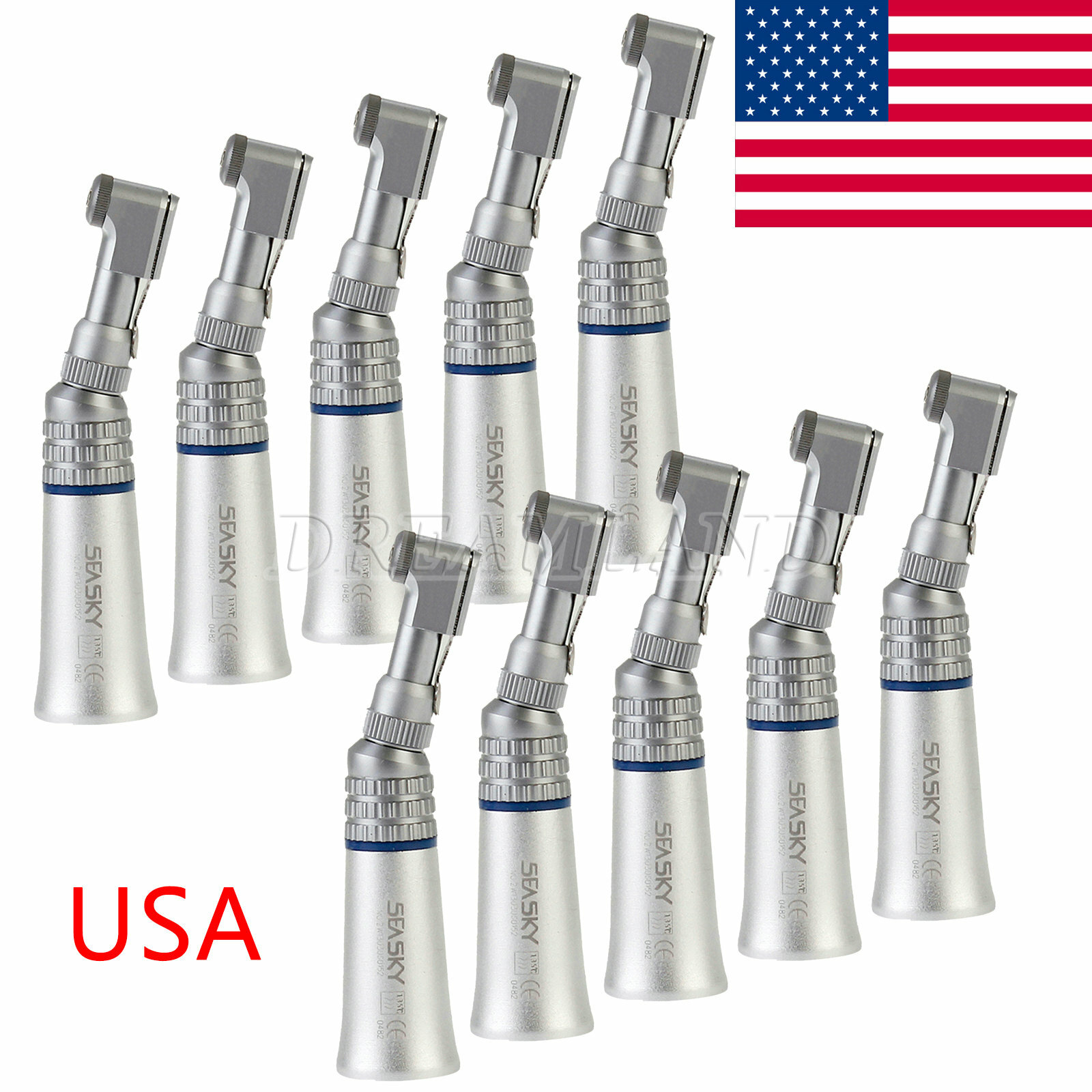 USA SEASKY Dental Slow Low Speed Handpiece Contra Angle Latch E-Type YZX