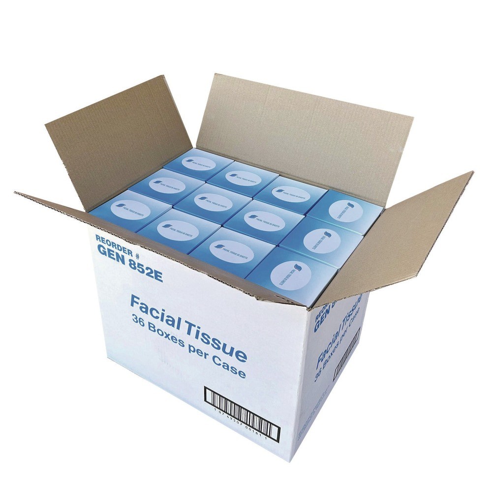 GEN 2-Ply, Facial Tissue Cube Box (36/Carton) White