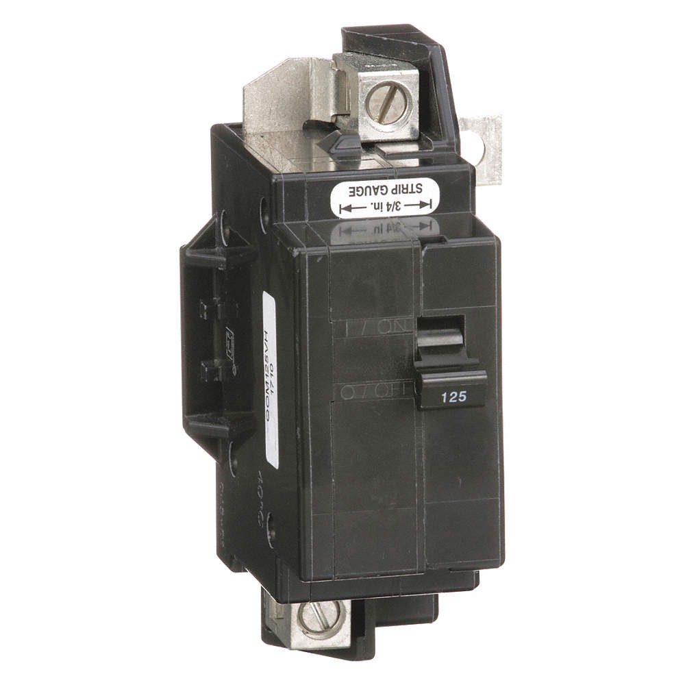 SQUARE D QOM125VH Circuit Breaker,125A,Bolt On,120/240V,2P 5B774