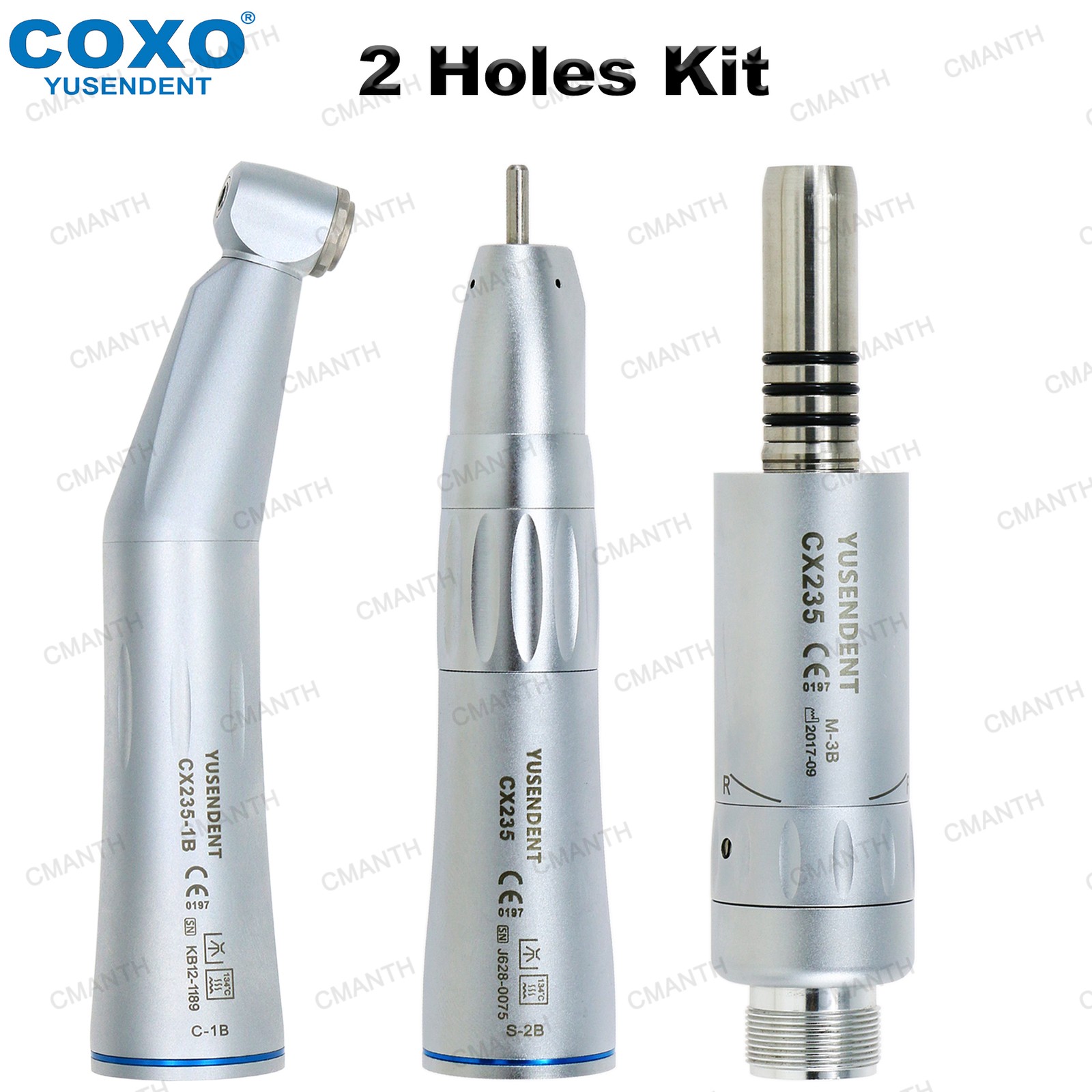 US COXO Dental Slow Speed Contra Angle Inner Water Air Motor Straight Handpiece
