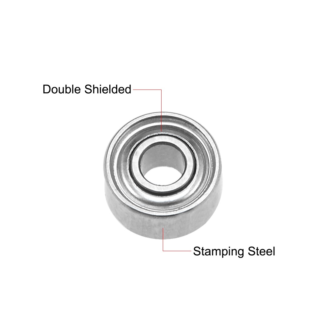 10pcs 681XZZ Ball Bearing 1.5x4x2mm Double Shielded ABEC-3 Bearings
