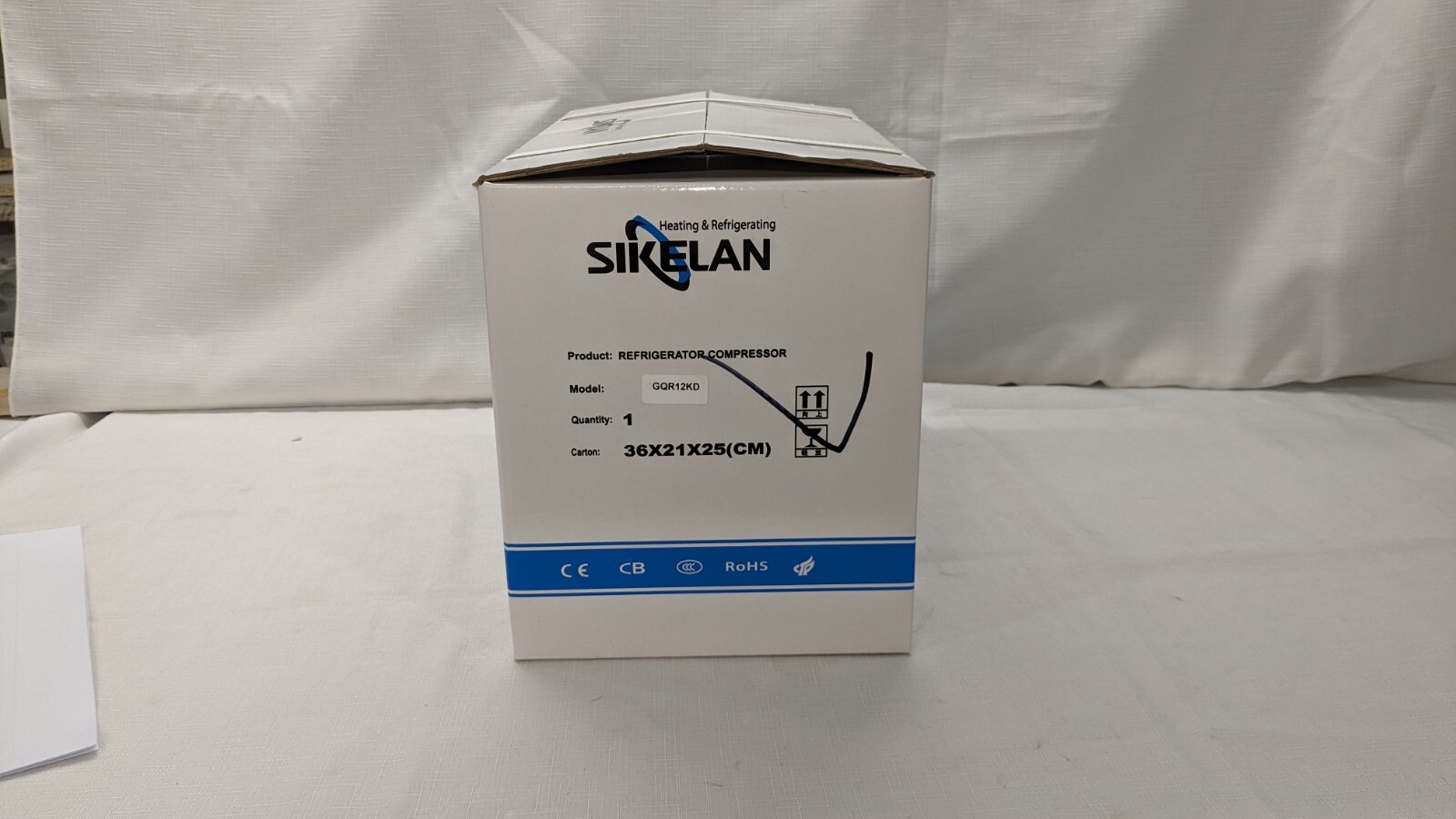 Sikelan GQR12KD 1/2hp 2627BTUs 110VAC R404a LBP / MBP Refrigeration Compressor